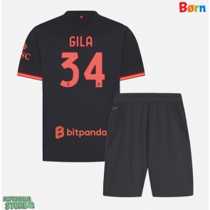AC Milan Mario Gila #34 Replika Babytøj Tredje sæt Børn 2026-27 Kortærmet (+ Korte bukser)